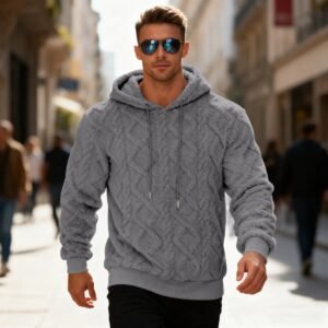 Winter Warm Long-sleeved Pullover- GREY